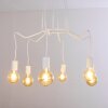 Cuyama Lámpara Colgante Blanca, 6 luces