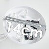 Cuyama Lámpara Colgante Blanca, 6 luces
