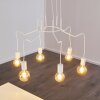 Cuyama Lámpara Colgante Blanca, 6 luces