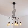 Cuyama Lámpara Colgante Negro, 6 luces