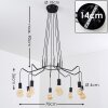Cuyama Lámpara Colgante Negro, 4 luces