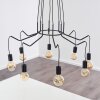 Cuyama Lámpara Colgante Negro, 4 luces