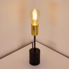 Gnarp Lámpara de mesa dorado, Negro, 1 luz