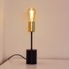 Gnarp Lámpara de mesa dorado, Negro, 1 luz