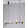 Gnarp Lámpara Colgante Negro-dorado, 4 luces