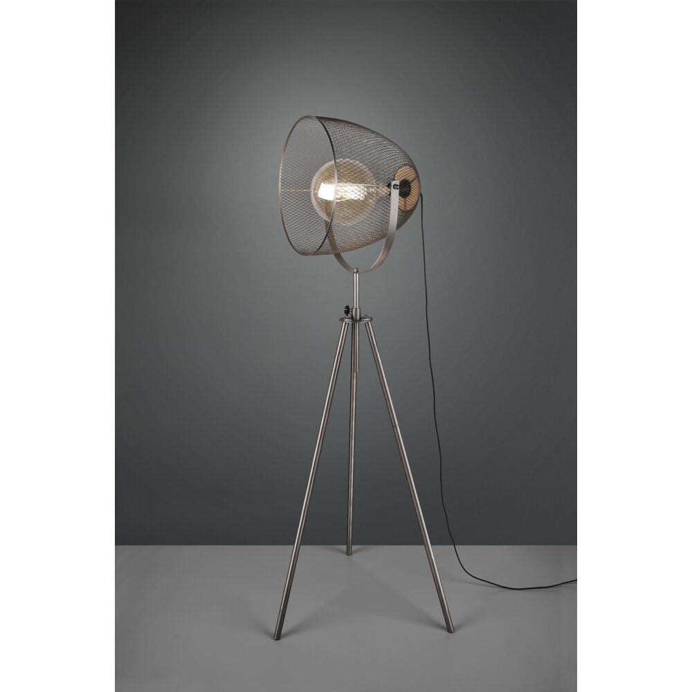 Trio Ivar Lámpara de Pie marrón oscuro, Níquel-mate, 1 luz main product photo