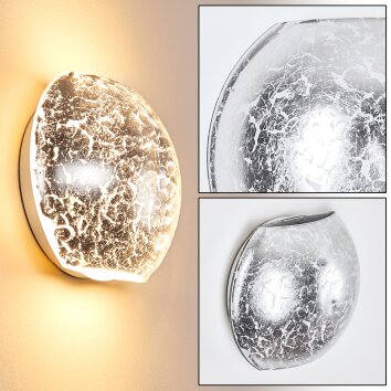 Concha Aplique Blanca, 1 luz