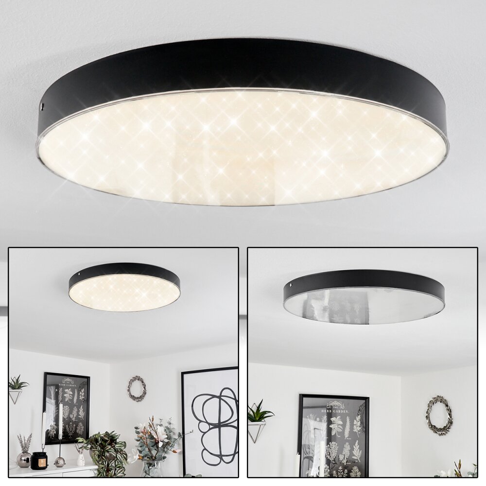 Mentque Lámpara de Techo LED Negro, 1 luz main product photo