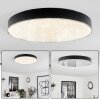 Mentque Lámpara de Techo LED Negro, 1 luz