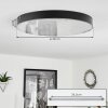 Mentque Lámpara de Techo LED Negro, 1 luz