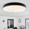 Mentque Lámpara de Techo LED Negro, 1 luz