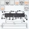 Koyoto Lámparas suspendidas, Luminarias esféricas, Lámparas colgantes Colores ámbar, Transparente, Ahumado, 8 luces