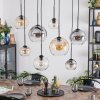 Koyoto Lámparas suspendidas, Luminarias esféricas, Lámparas colgantes Colores ámbar, Transparente, Ahumado, 8 luces