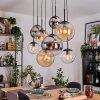 Gastor Lámparas suspendidas, Luminarias esféricas, Lámparas colgantes Colores ámbar, Cromo, Transparente, Ahumado, 8 luces