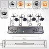 Gastor Lámparas suspendidas, Luminarias esféricas, Lámparas colgantes Colores ámbar, Cromo, Transparente, Ahumado, 8 luces