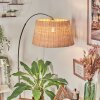 Cavaca Lámpara de pie Cromo, Negro, 1 luz