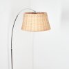 Cavaca Lámpara de pie Cromo, Negro, 1 luz