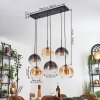 Koyoto Lámparas suspendidas, Luminarias esféricas, Lámparas colgantes Colores ámbar, Transparente, Ahumado, 6 luces