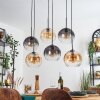 Koyoto Lámparas suspendidas, Luminarias esféricas, Lámparas colgantes Colores ámbar, Transparente, Ahumado, 6 luces