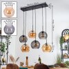 Koyoto Lámparas suspendidas, Luminarias esféricas, Lámparas colgantes Colores ámbar, Ahumado, 6 luces