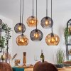 Koyoto Lámparas suspendidas, Luminarias esféricas, Lámparas colgantes Colores ámbar, Ahumado, 6 luces