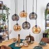 Koyoto Lámparas suspendidas, Luminarias esféricas, Lámparas colgantes Colores ámbar, Ahumado, 6 luces