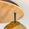 Ripoll Plafones, Luminarias esféricas Crudo, Negro, 3 luces