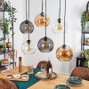 Koyoto Lámparas suspendidas, Luminarias esféricas, Lámparas colgantes Colores ámbar, Transparente, Ahumado, 6 luces