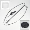 Soungou Lámpara de pie Cromo, Negro, 1 luz