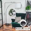 Bassagoda Lámpara de pie Cromo, Negro, 1 luz