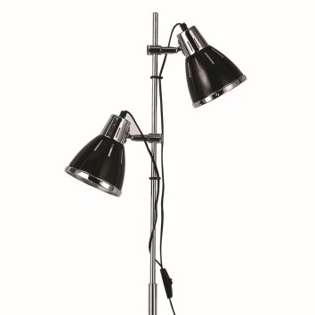 Ideal Lux ELVIS Lámpara de Pie Negro, 2 luces