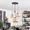 Koyoto Lámparas suspendidas, Luminarias esféricas, Lámpara colgante de clúster Colores ámbar, 4 luces