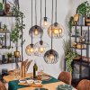 Koyoto Lámparas suspendidas, Luminarias esféricas, Lámparas colgantes Colores ámbar, Transparente, Ahumado, 6 luces