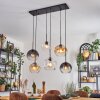 Koyoto Lámparas suspendidas, Luminarias esféricas, Lámparas colgantes Colores ámbar, Transparente, Ahumado, 6 luces