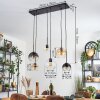 Koyoto Lámparas suspendidas, Luminarias esféricas, Lámparas colgantes Colores ámbar, Transparente, Ahumado, 6 luces