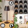 Salgadinho Lámpara de mesa de exterior, Lámpara de baño, Lámparas de mesa LED Negro, 1 luz