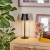 Salgadinho Lámpara de mesa de exterior, Lámpara de baño, Lámparas de mesa LED Negro, 1 luz
