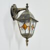 Naofe Aplique de exterior, Apliques dorado, Negro, 1 luz