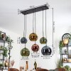 Koyoto Lámparas suspendidas, Luminarias esféricas, Lámparas colgantes Azul, dorado, Verde, Color cobre, 6 luces