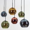 Koyoto Lámparas suspendidas, Luminarias esféricas, Lámparas colgantes Azul, dorado, Verde, Color cobre, 6 luces
