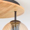 Koyoto Plafones, Luminarias esféricas 40 cm Crudo, Negro, 3 luces