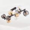Koyoto Plafones, Luminarias esféricas Colores ámbar, Transparente, Ahumado, 10 luces
