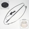 Bassagoda Lámpara de pie Cromo, Negro, 1 luz