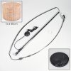Cavaca Lámpara de pie Cromo, Negro, 1 luz