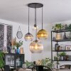 Koyoto Lámparas suspendidas, Luminarias esféricas, Lámpara colgante de clúster Colores ámbar, dorado, Transparente, Ahumado, 4 luces
