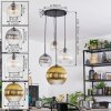 Koyoto Lámparas suspendidas, Luminarias esféricas, Lámpara colgante de clúster Colores ámbar, dorado, Transparente, Ahumado, 4 luces