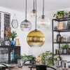 Koyoto Lámparas suspendidas, Luminarias esféricas, Lámpara colgante de clúster Colores ámbar, dorado, Transparente, Ahumado, 4 luces