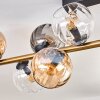 Koyoto Plafones, Luminarias esféricas dorado, Negro, 10 luces