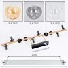 Gastor Plafones, Luminarias esféricas dorado, Negro, 10 luces