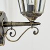 Hongkong Aplique de exterior, Apliques dorado, Negro, 1 luz